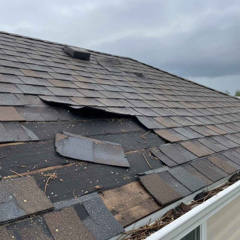 How to Identify and Repair Wind Damaged Shingles?