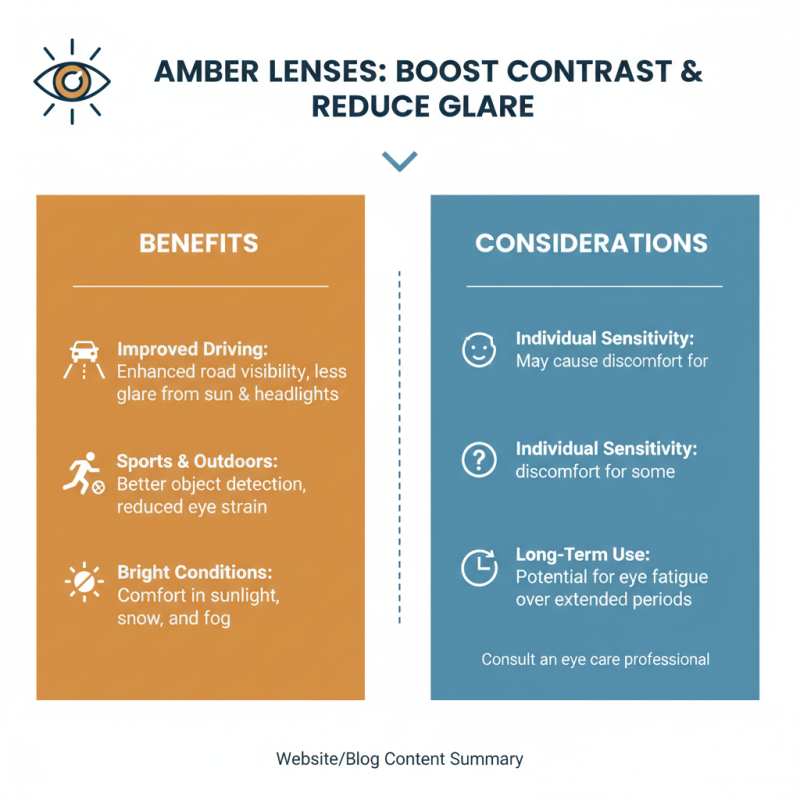 Why Choose Amber Lens Glasses for Better Vision and Comfort?
