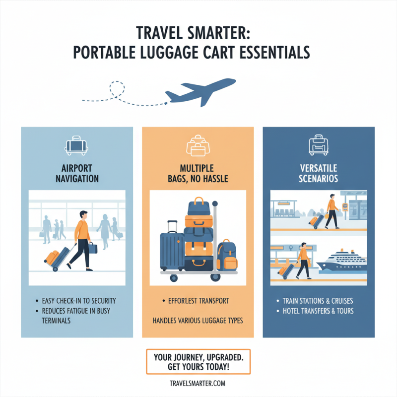 Why You Need a Portable Luggage Cart for Easy Travel?