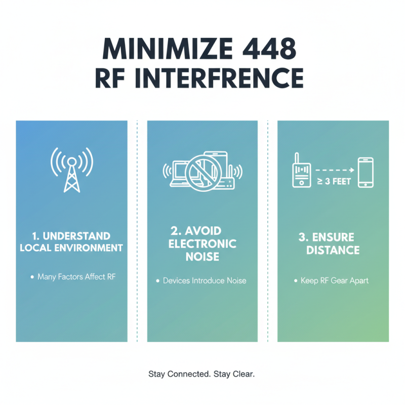 How to Use 448 Rf Radio Frequency Effectively?