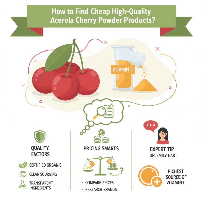 How to Find Cheap High-Quality Acerola Cherry Powder Products?
