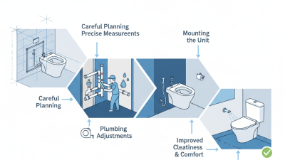 How to Install a Wall Mounted Toilet With Bidet for Your Bathroom?
