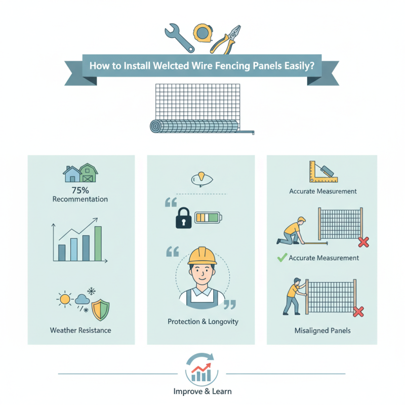 How to Install Welded Wire Fencing Panels Easily?