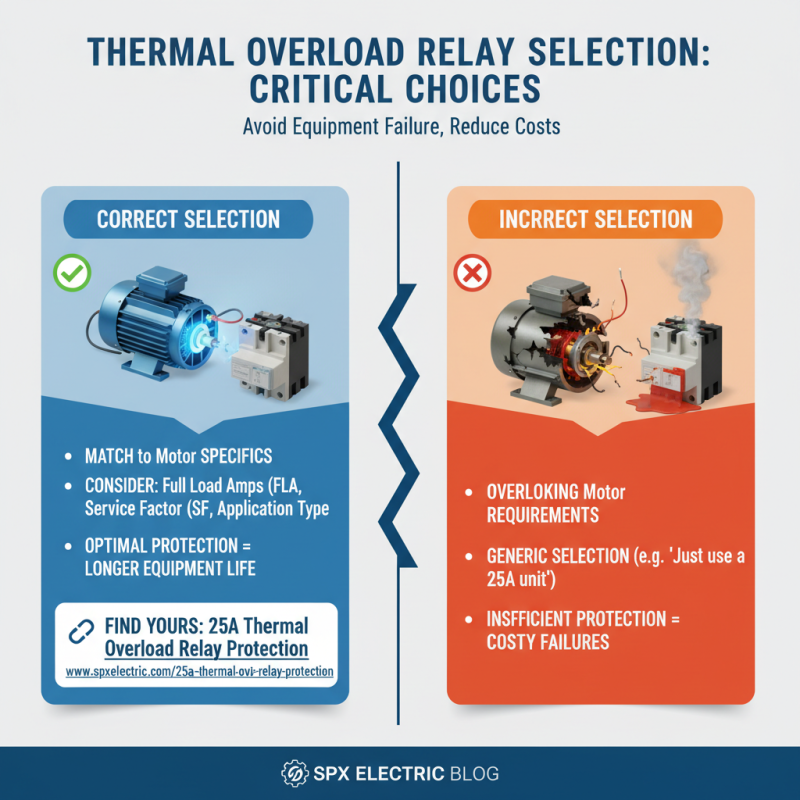 How to Choose the Right Overload Relay Thermal Unit?