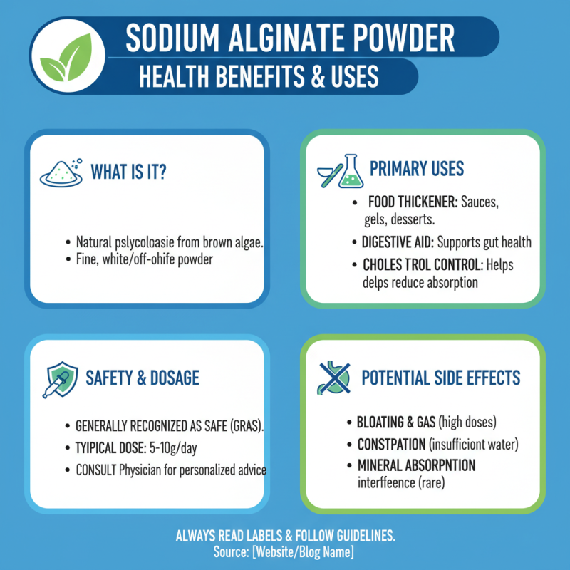 What are the Benefits of Sodium Alginate Powder for Health?