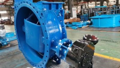 DN1400 worm gear ductile iron flange double offset butterfly valve  (2).jpg