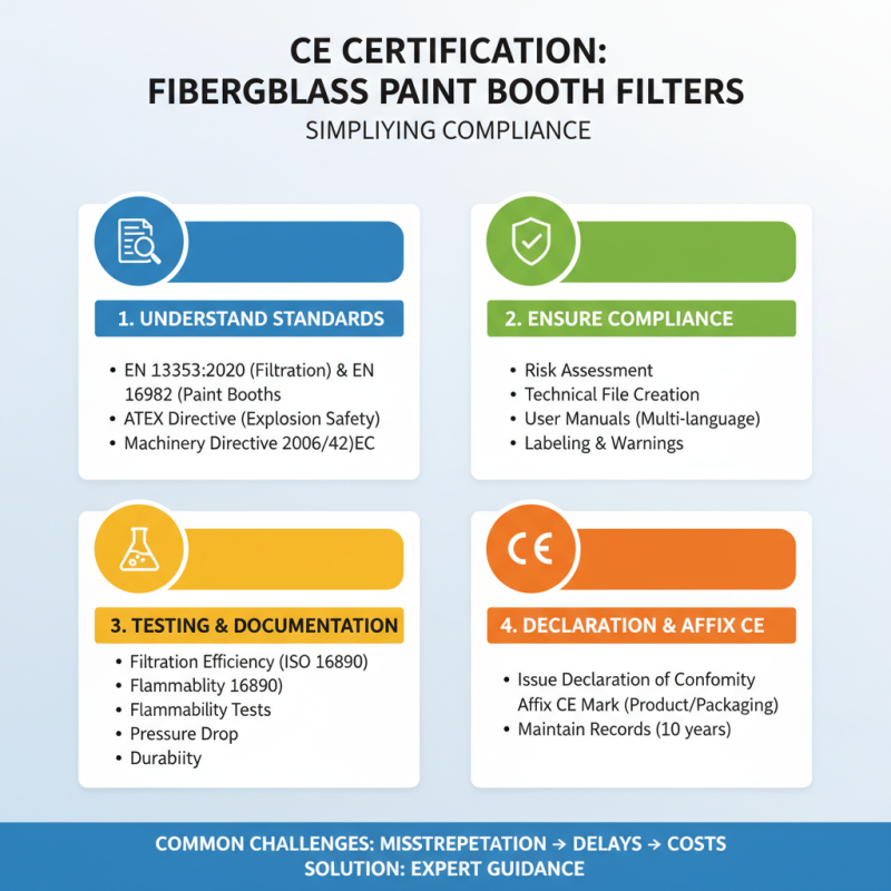 Essential Tips for CE Certification in China for Fiberglass Paint Booth Filters