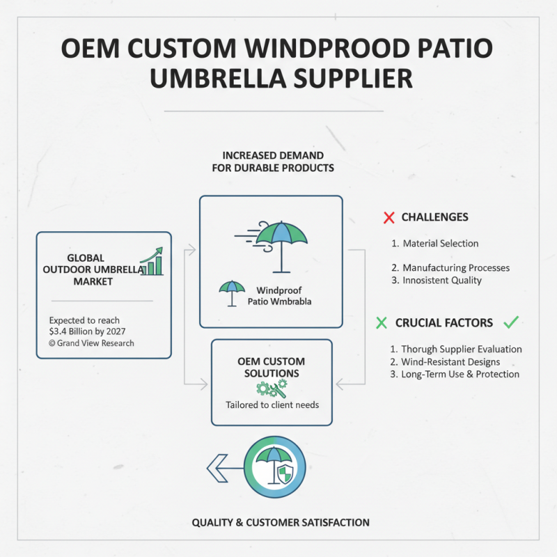 What is an OEM Custom Windproof Patio Umbrella Supplier?