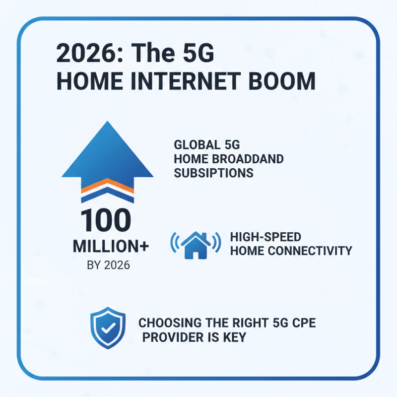 2026 Best 5G CPE Availability Options for Your Home?
