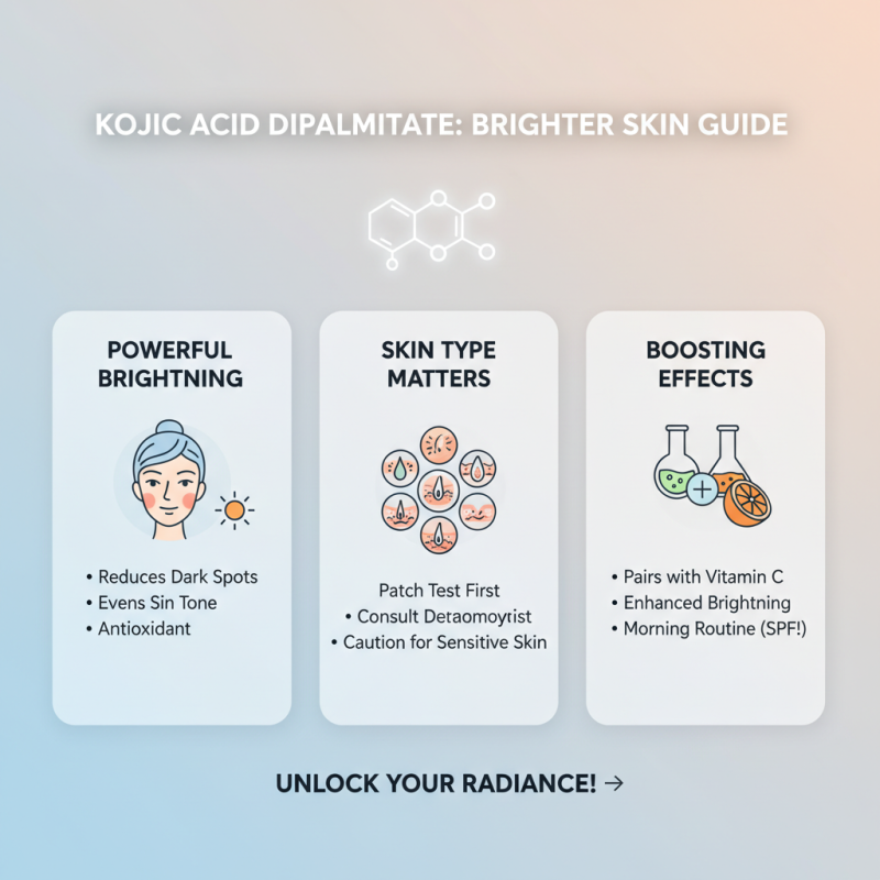 How to Use Kojic Acid Dipalmitate Powder for Skin Brightening?