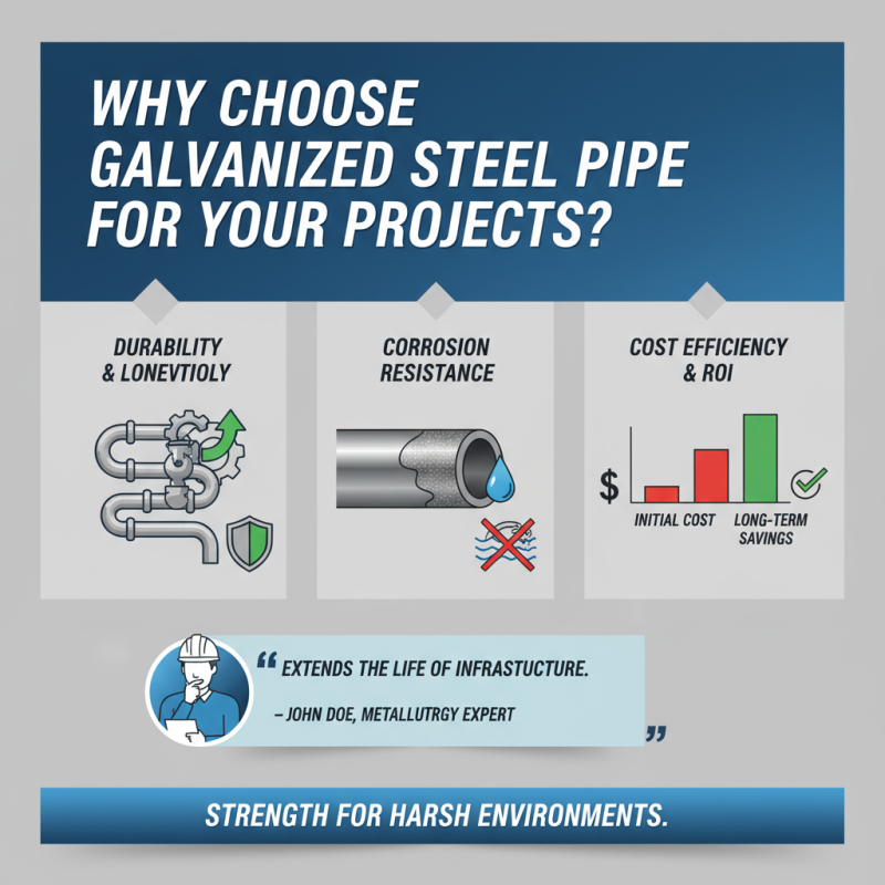 Why Choose Galvanized Steel Pipe for Your Projects?