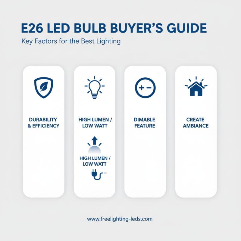How to Choose the Best E26 Base LED Bulb for Your Home?