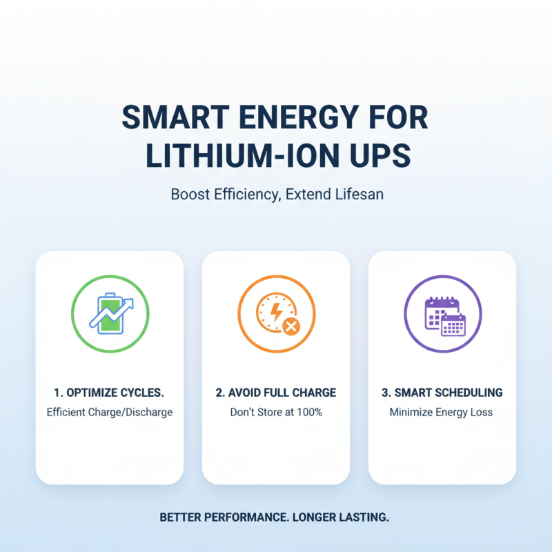 How to Optimize Lithium Ion UPS System for Better Performance?