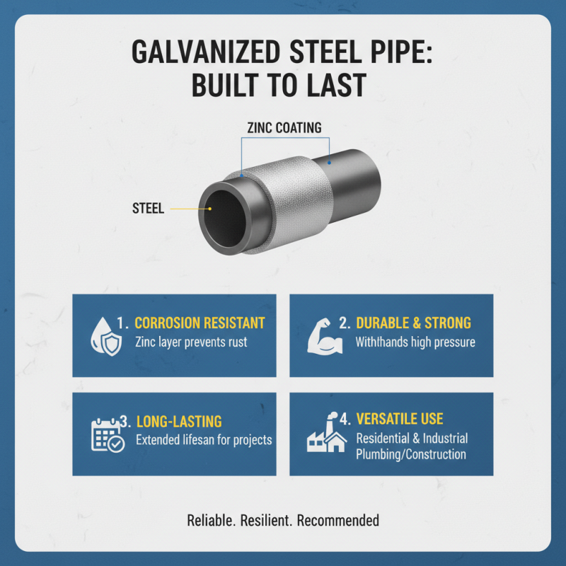 Why Choose Galvanized Steel Pipe for Your Projects?