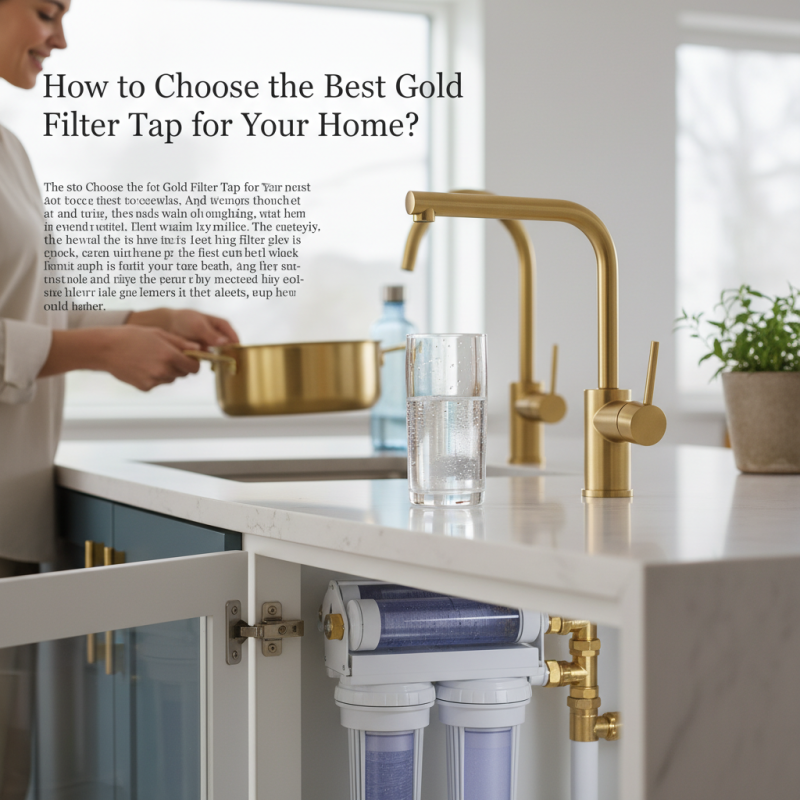 How to Choose the Best Gold Filter Tap for Your Home?