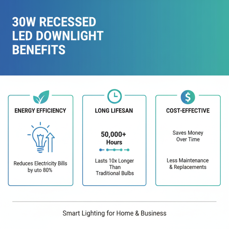 What is a 30w Recessed LED Downlight and its Benefits?