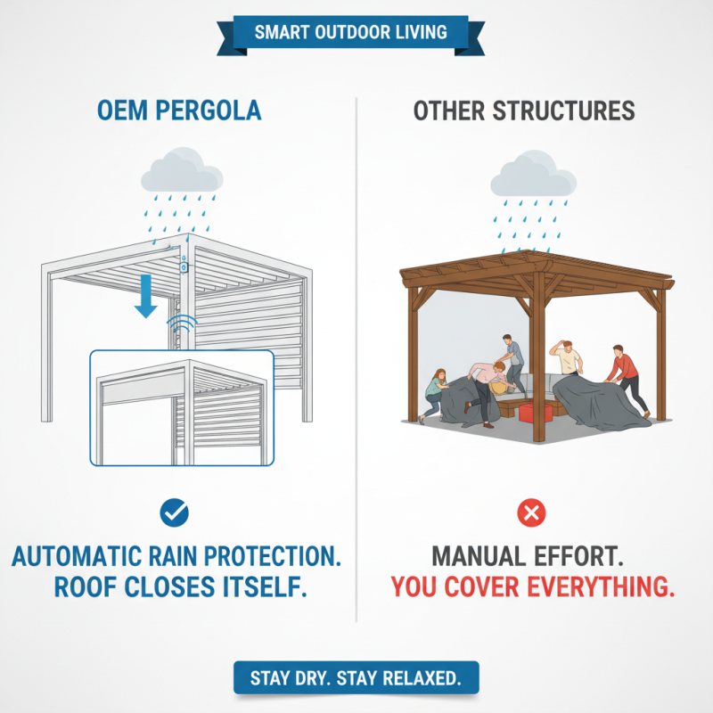 2026 Best OEM Wholesale Pergola With Rain Sensor System Features and Benefits?