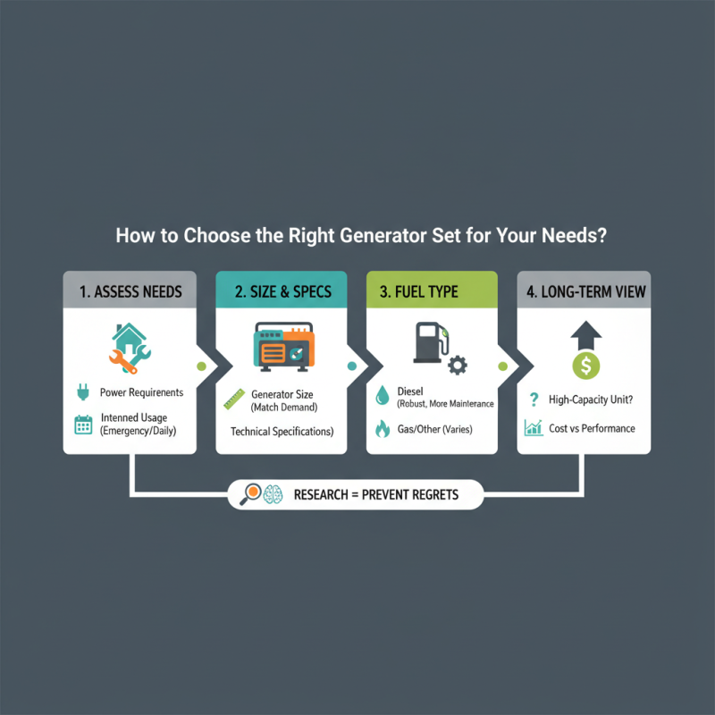 How to Choose the Right Generator Set for Your Needs?
