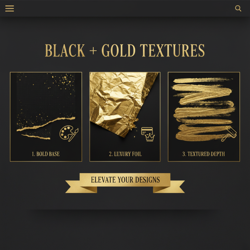 10 Best Black And Gold Texture Ideas for Your Designs?