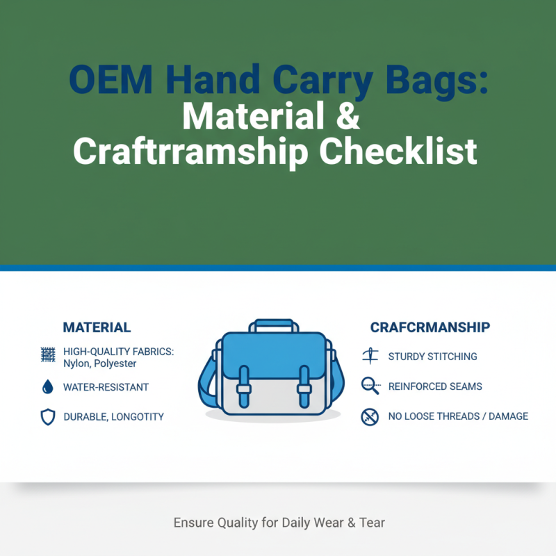 How to Choose High-Quality OEM Hand Carry Bag Suppliers?