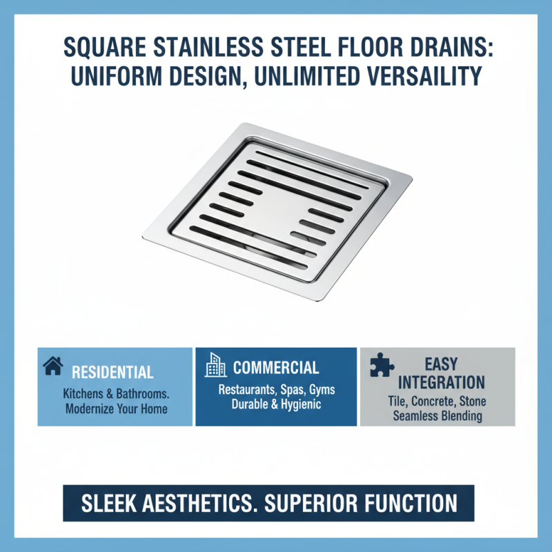 Top 10 Benefits of Using Square Stainless Steel Floor Drains?