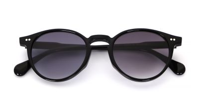 Acetate sunglasses, classic black round frame.jpg