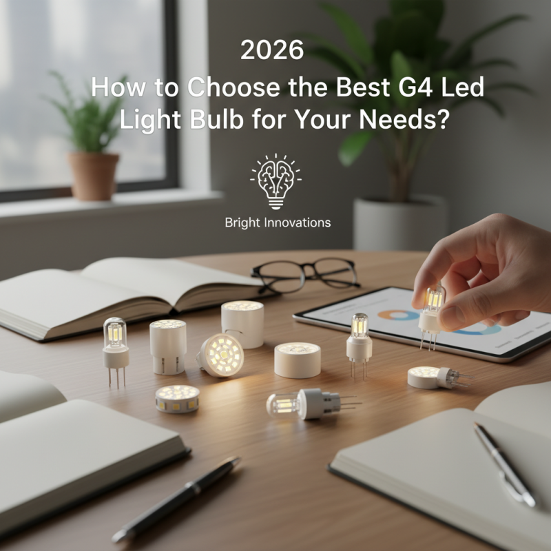 2026 How to Choose the Best G4 Led Light Bulb for Your Needs?