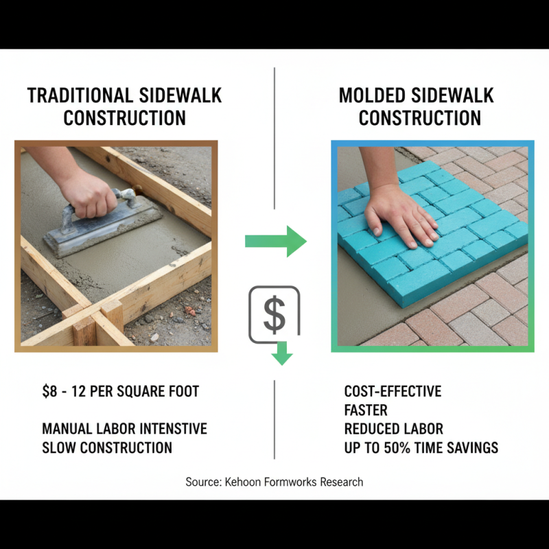Why Use a Mold for Sidewalk Construction?