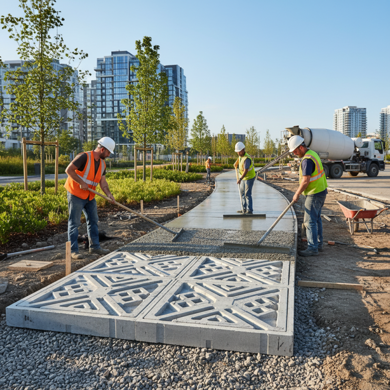 Why Use a Mold for Sidewalk Construction?