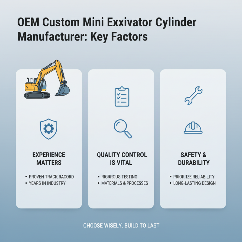 How to Choose the Best OEM Custom Small Excavator Cylinder Manufacturer?