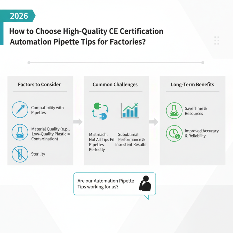 2026 How to Choose High-Quality CE Certification Automation Pipette Tips for Factories?