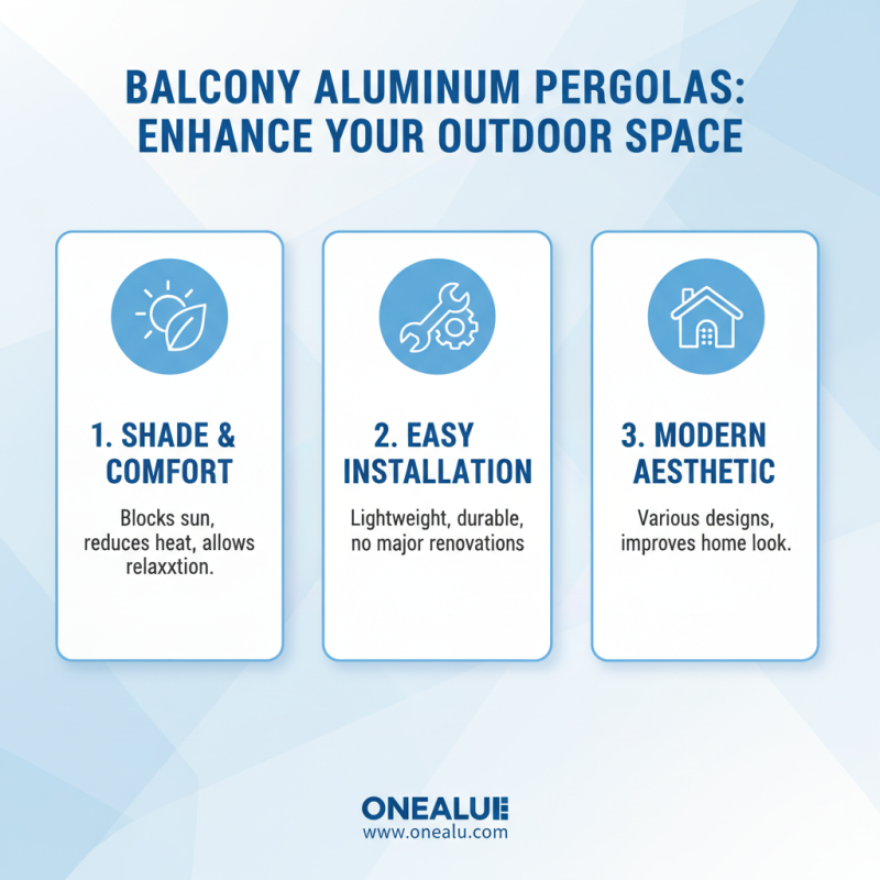What are the Benefits of Balcony Aluminum Pergolas?