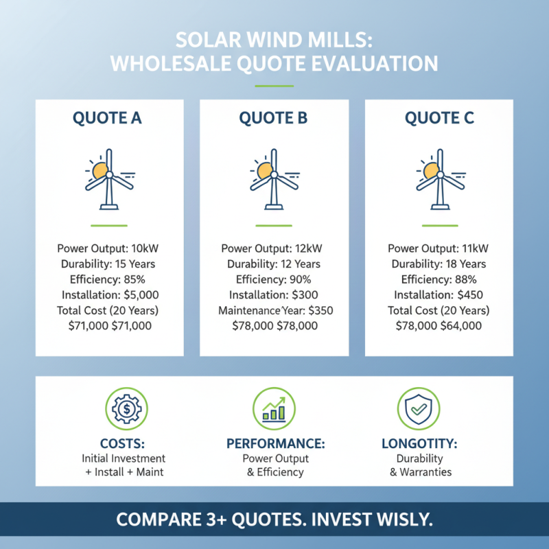 How to Get Custom Wholesale Solar Wind Mills Quotes Effectively?