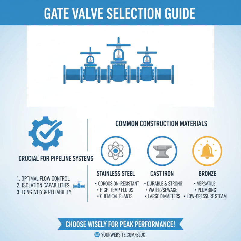 How to Choose the Right Gate Valve for Your Needs?