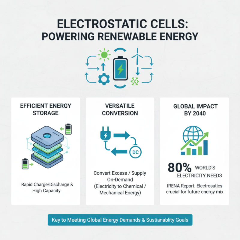 How to Use Electrostatic Cell for Energy Storage and Conversion?