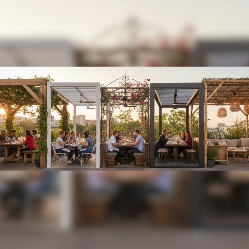 Top 5 Outdoor Restaurant Pergola Ideas for Your Space?