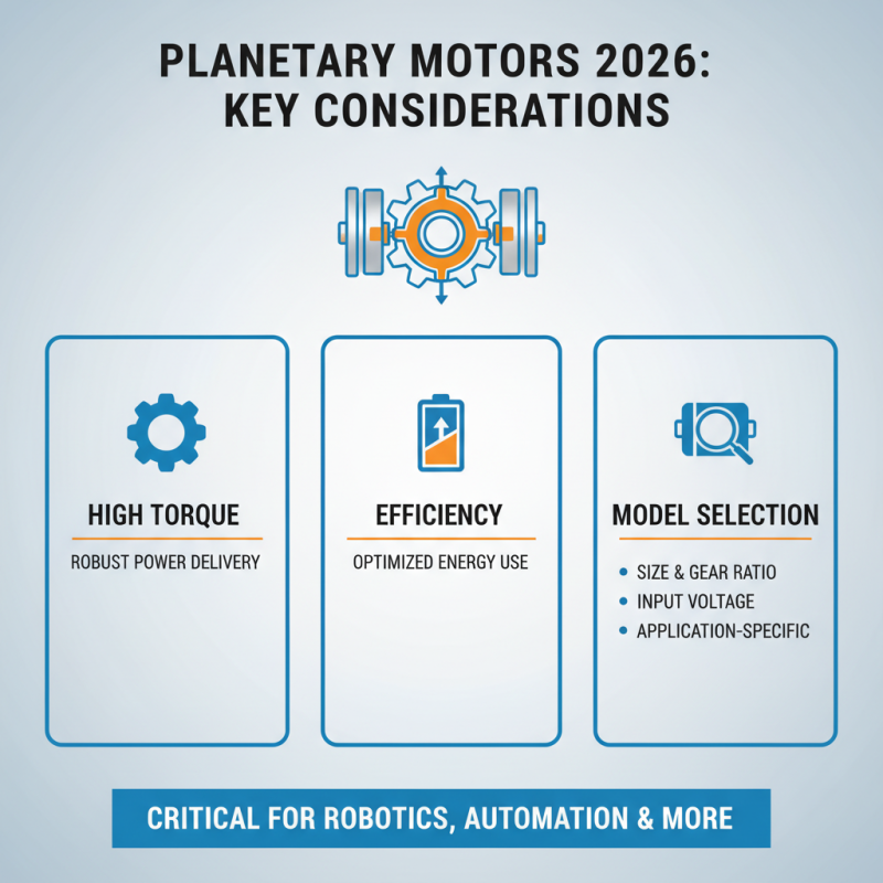 Best Planetary Motors for 2026 What You Need to Know