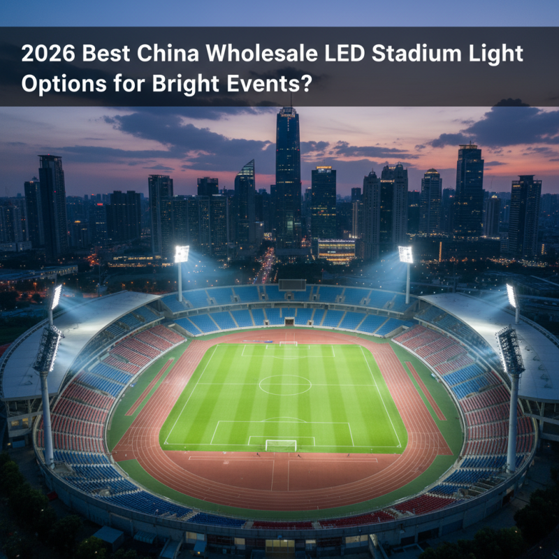 2026 Best China Wholesale LED Stadium Light Options for Bright Events?