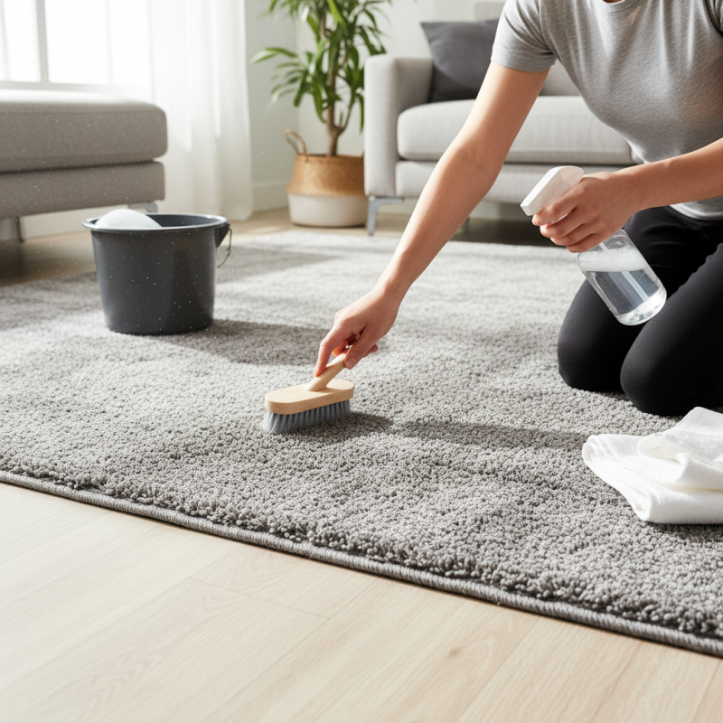 How to Clean a Grey Washable Rug Effectively?