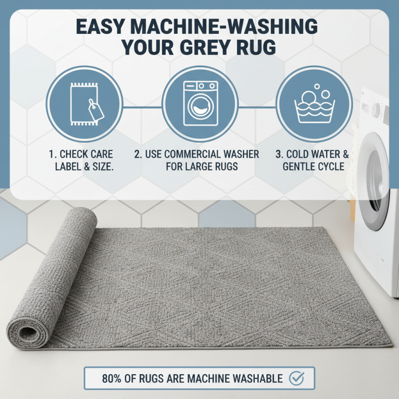 How to Clean a Grey Washable Rug Effectively?
