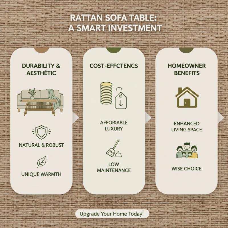 Why Choose a Rattan Sofa Table for Your Living Space?