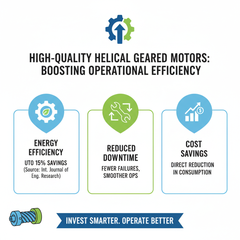 Why Choose High Quality Wholesale Helical Geared Motors for Your Business Needs?