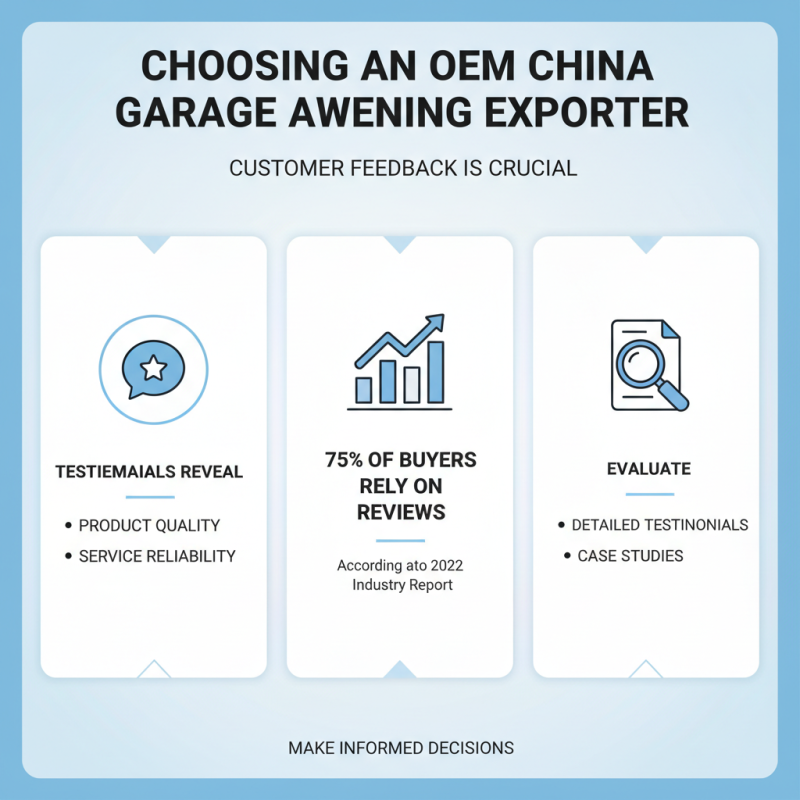 How to Choose the Right OEM China Garage Awning Exporter for Your Needs?
