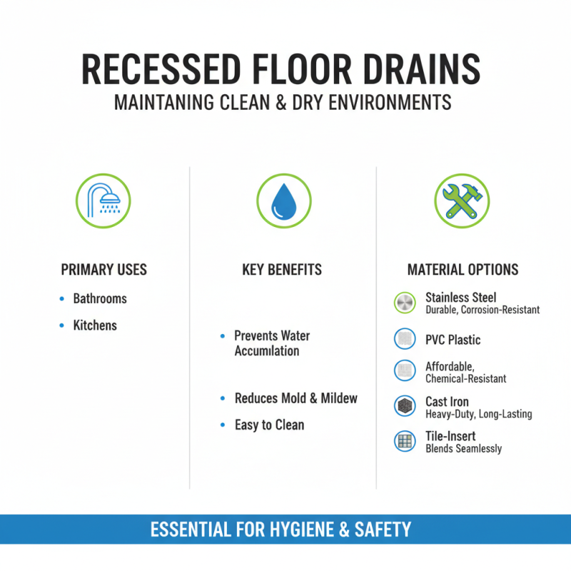 What is a Recessed Type Floor Drain and How Does it Work?