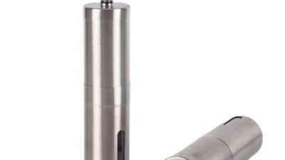 Mini Portable Hand Stainless Steel Manual Coffee Grinder with Adjustable Setting Coffee Brushed.jpg