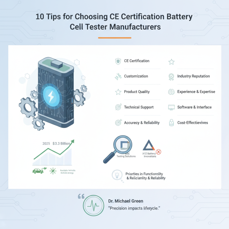 10 Tips for Choosing CE Certification Custom Battery Cell Tester Manufacturers?