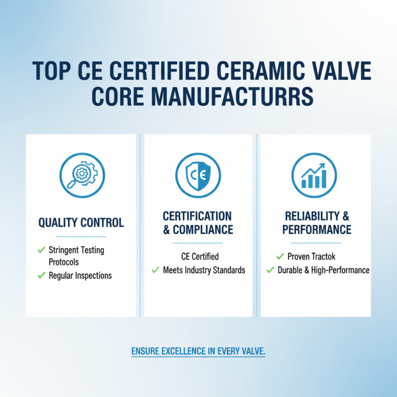 Top Custom CE Certification Ceramic Valve Core Manufacturers in the Industry?