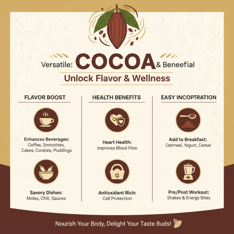 Cocoa Benefits and Tips for Healthier Cooking?