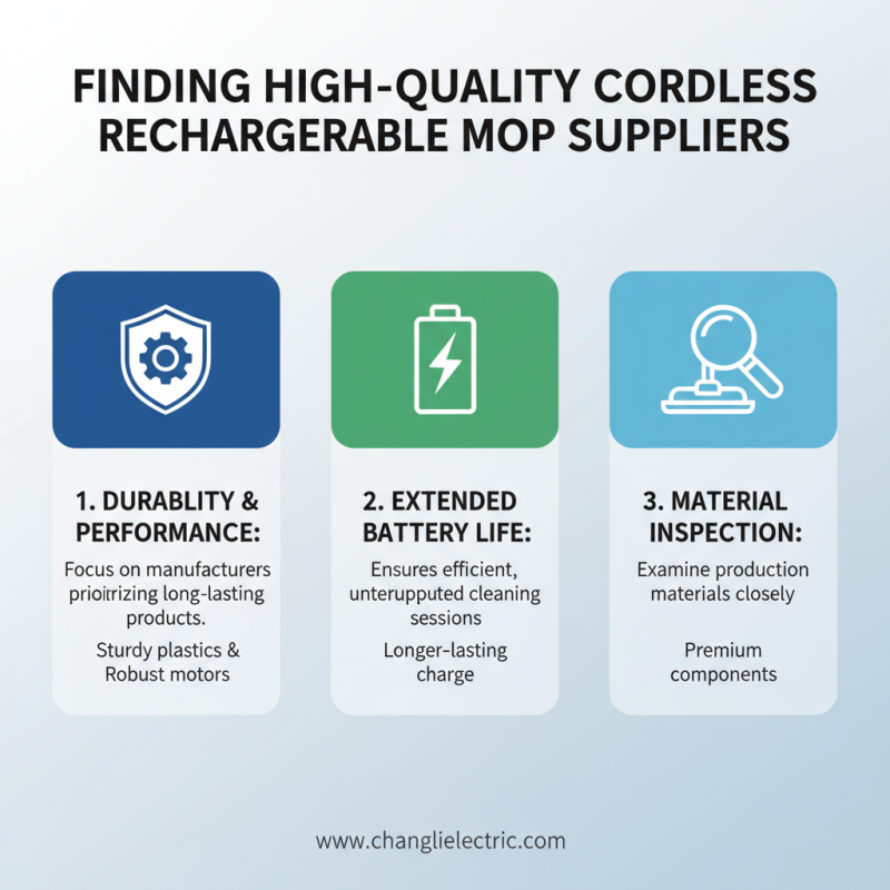 Top 5 Tips for Finding OEM High Quality Rechargeable Electric Mop Suppliers?