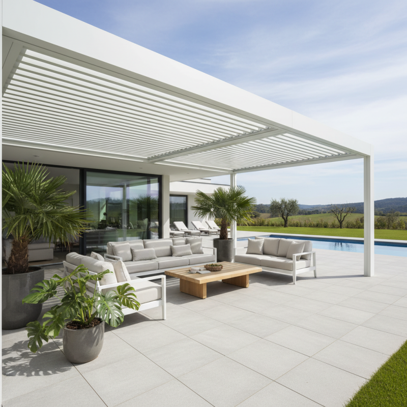Top 5 Benefits of White Bioclimatic Pergolas for Outdoor Living?